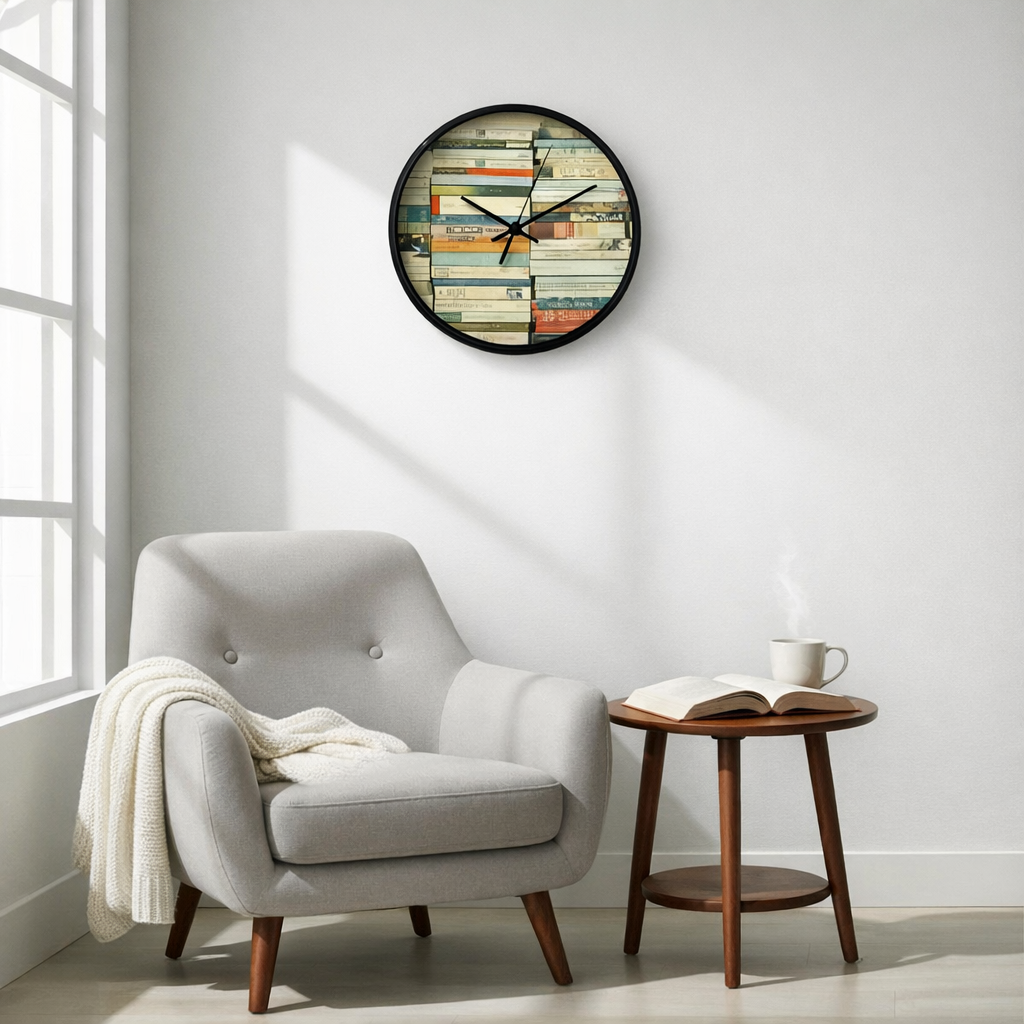 Bookworm Wall Clock