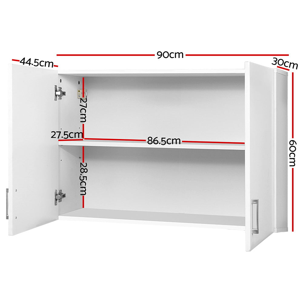 Multi-Room Wall Cabinet - White
