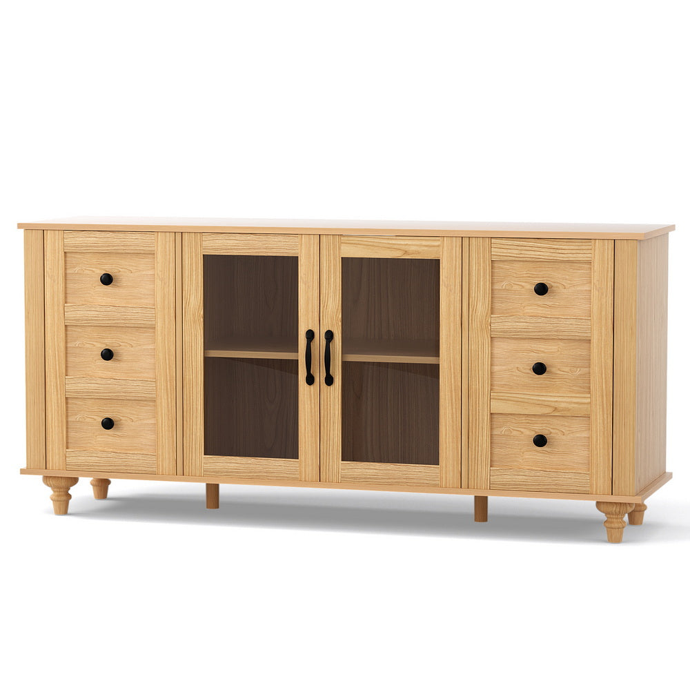 Glass Door Buffet Sideboard 150cm