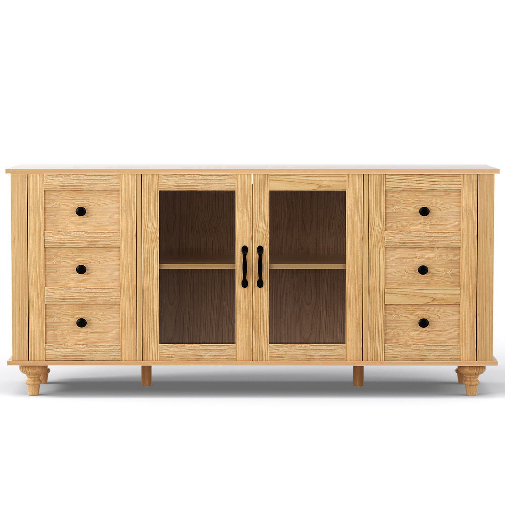 Glass Door Buffet Sideboard 150cm