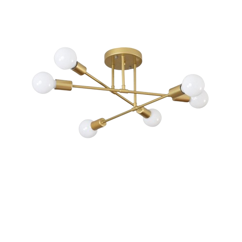 Modern Long Pole Rotating Ceiling Lamp