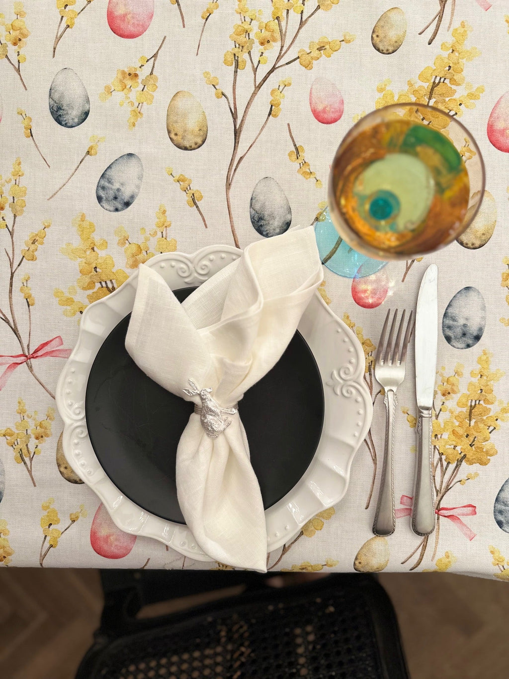 Rectangular Tablecloth - Easter Happy