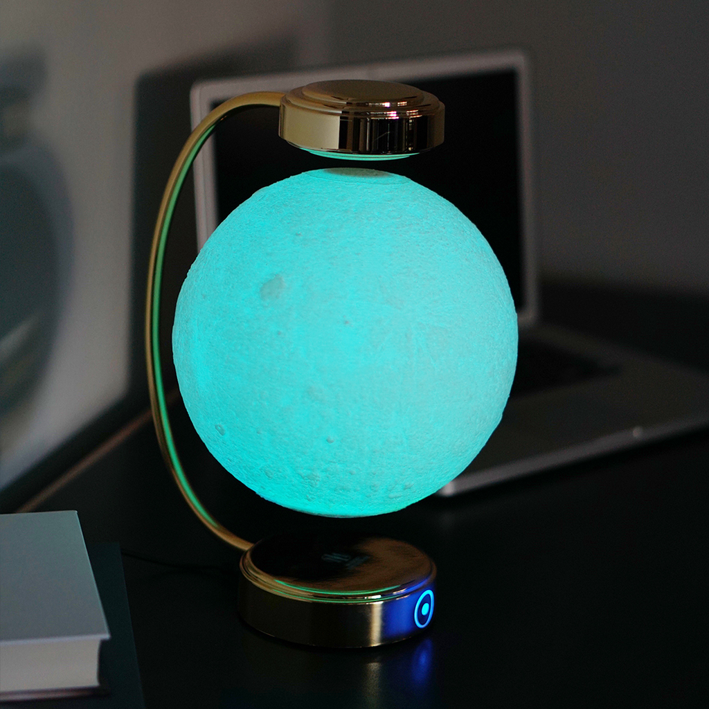 Levitating 8" Moon Lamp