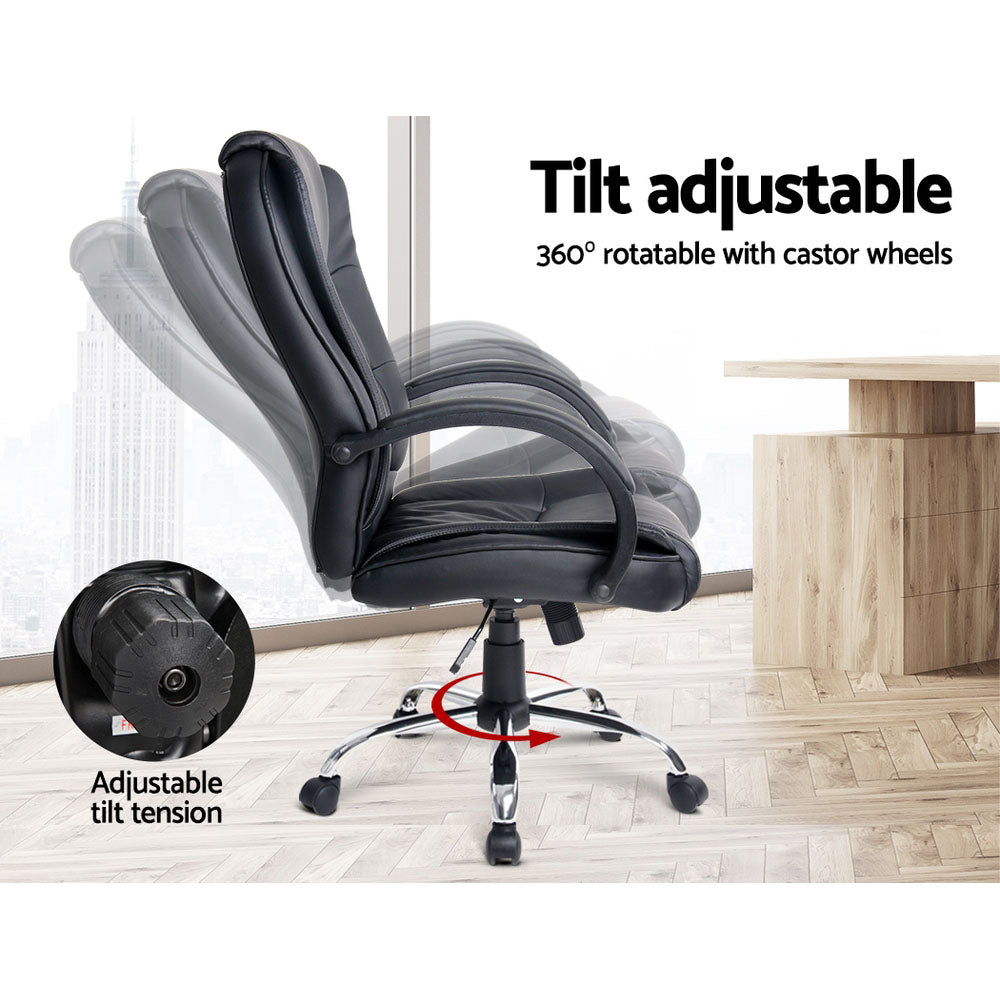 High-Back PU Leather Executive Chair