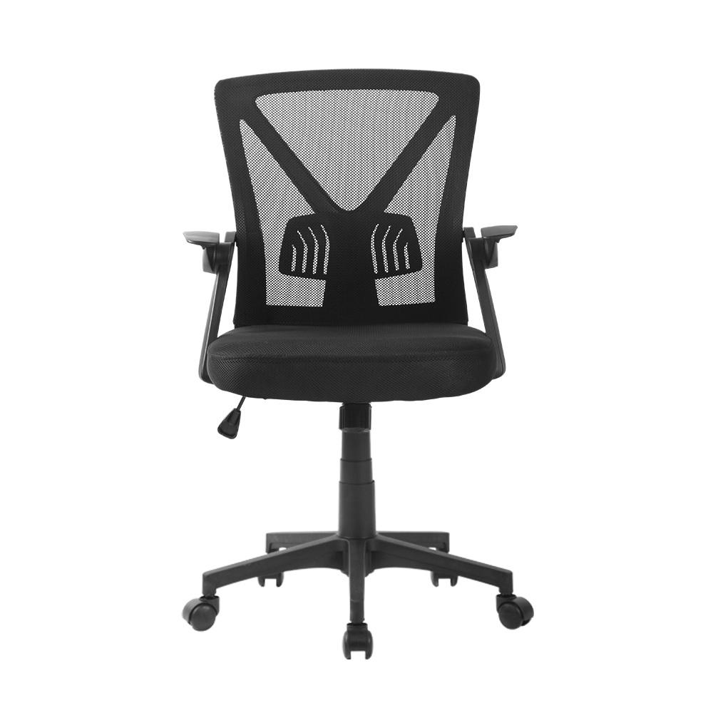 Mid-Back Mesh Office Chair — Black