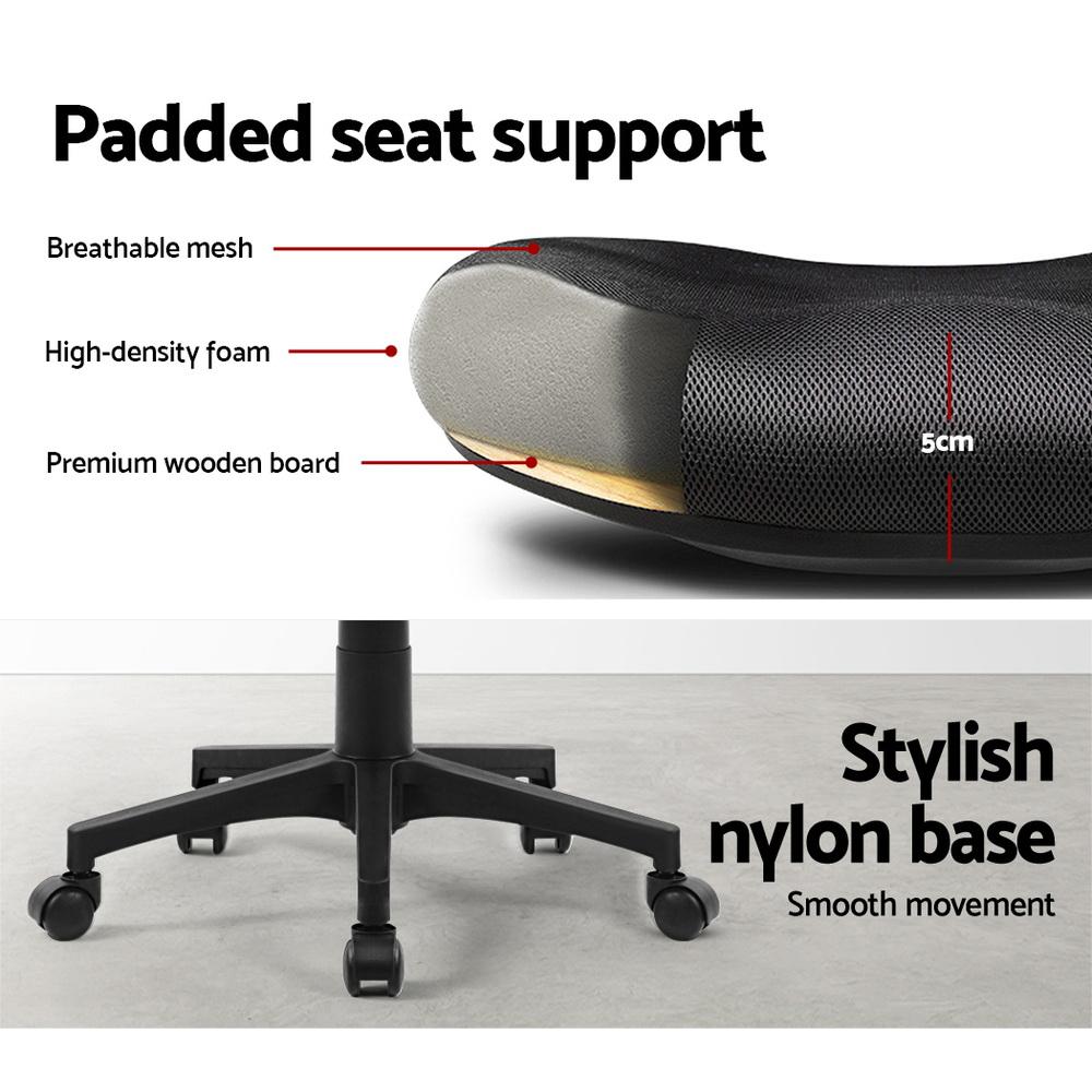 Mid-Back Mesh Office Chair — Black