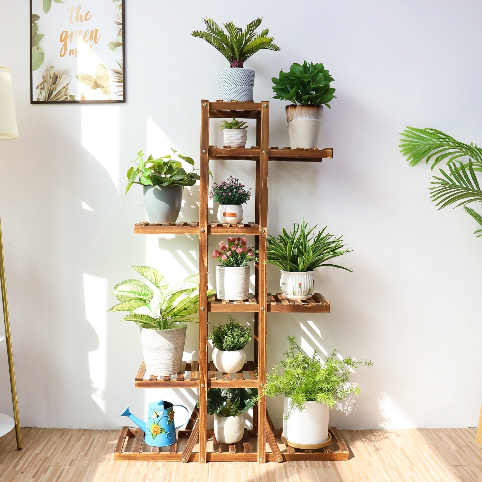 6-Tier Wooden Plant Stand