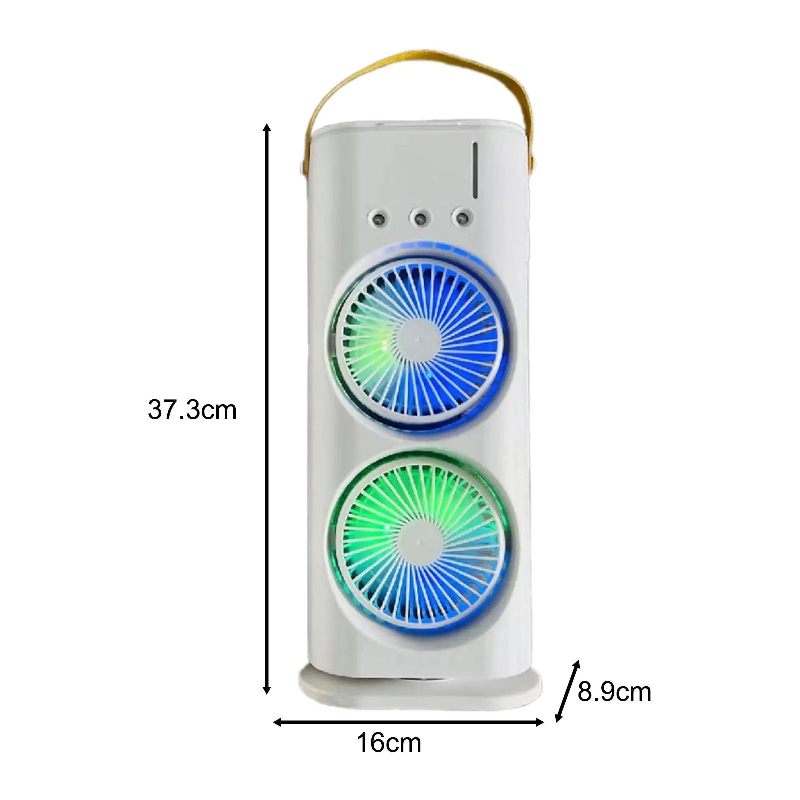 Oscillating Desk Fan with Mist & LED Light
