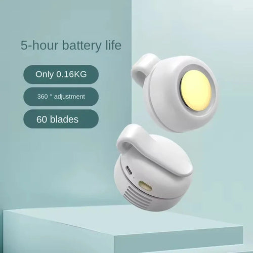 Mini Clip-On Fan — Rechargeable, 3 Speeds