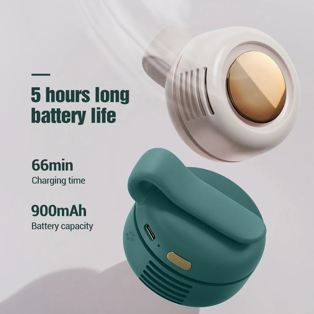 Mini Clip-On Fan — Rechargeable, 3 Speeds