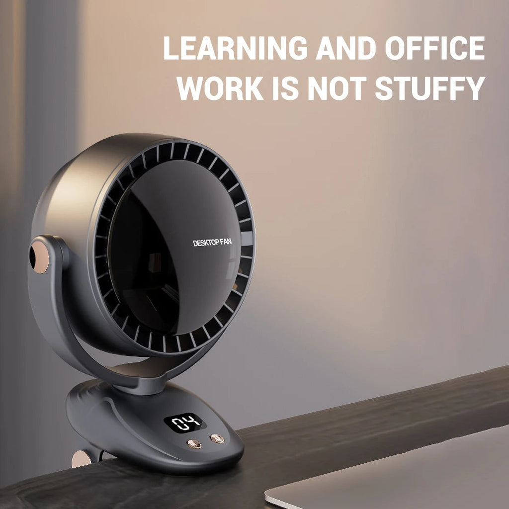 Wireless Air Conditioner Fan 3600mAh Camping Desktop Fan 6 Modes