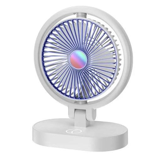 Mini Foldable Desktop Fan with Night Light
