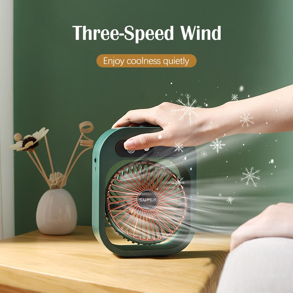 Portable Mist Fan with Humidifier
