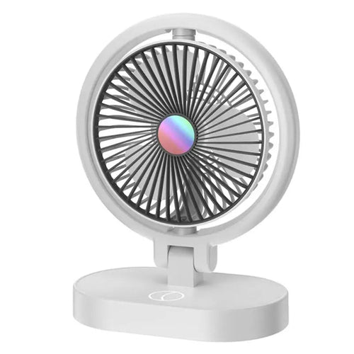 Mini Foldable Desktop Fan with Night Light