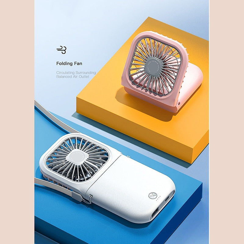 Foldable Neck Hanging Fan