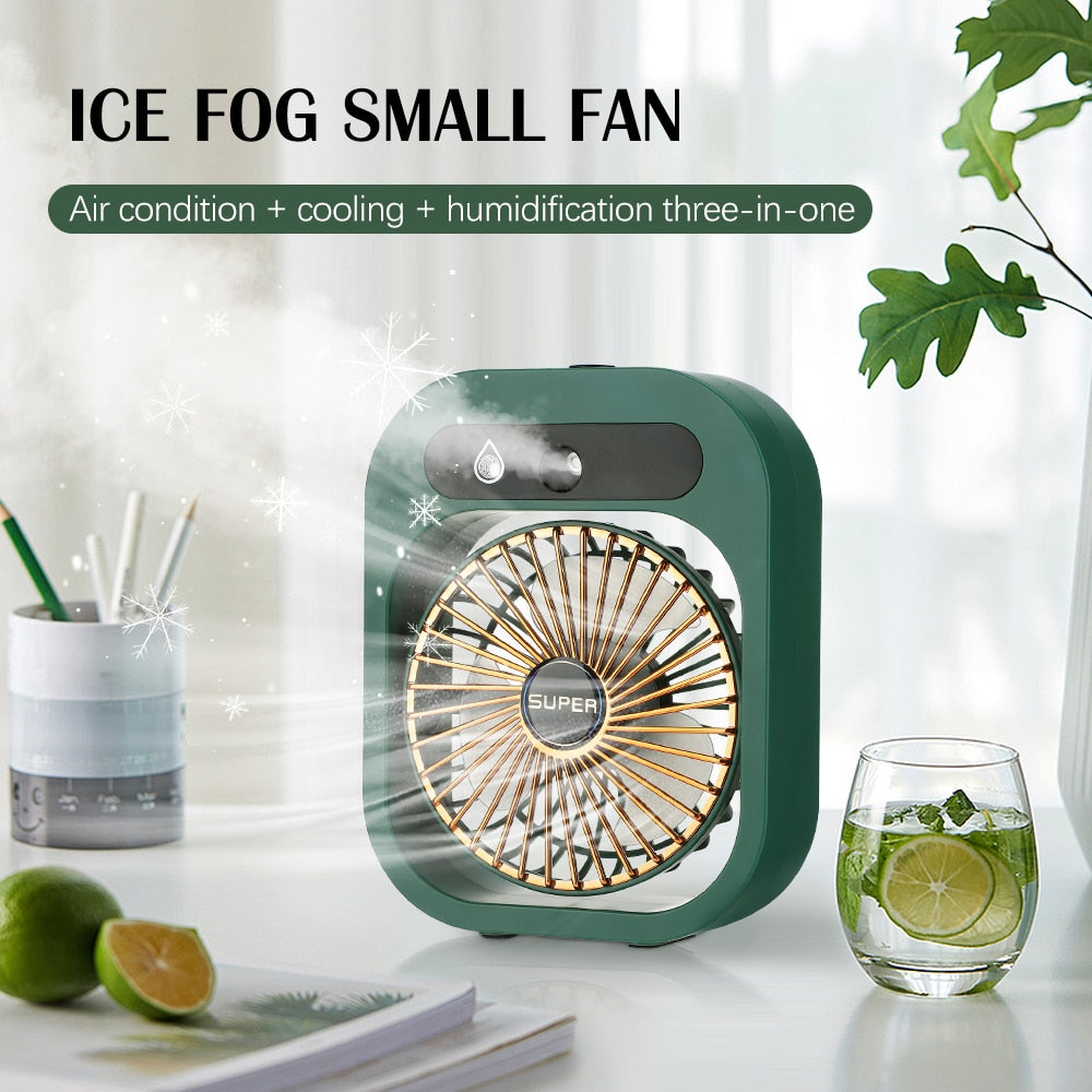 Portable Mist Fan with Humidifier