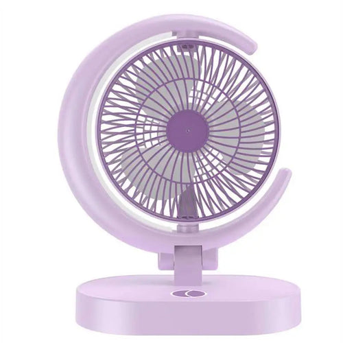 Mini Foldable Desktop Fan with Night Light