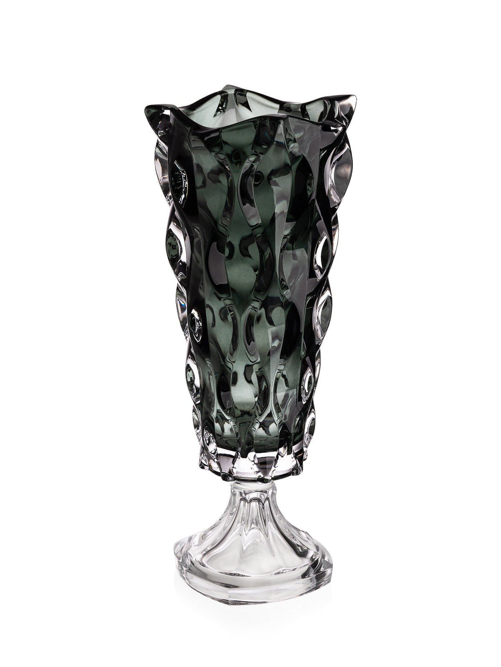 Samba Grey Footed Crystal Vase