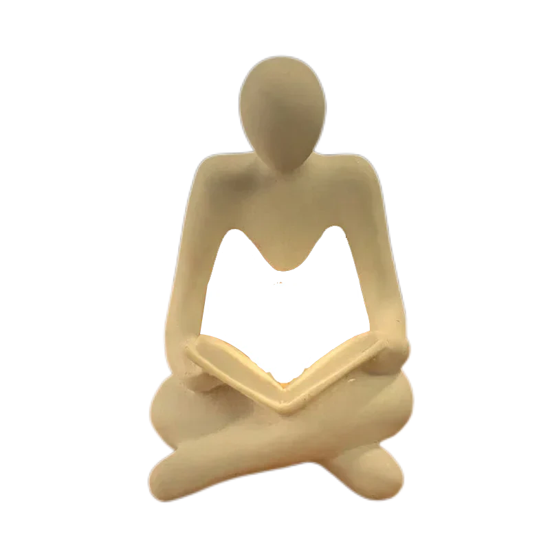 NNEOBA Elegance Illuminated: Abstract Figure Statue Lamp for Stylish Table Decor