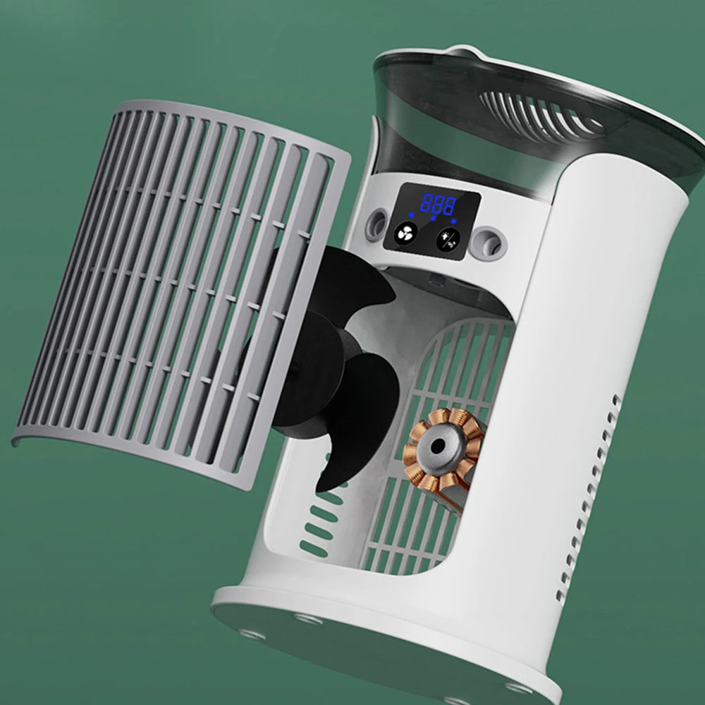 Desktop Humidifier Fan with LED Night Light