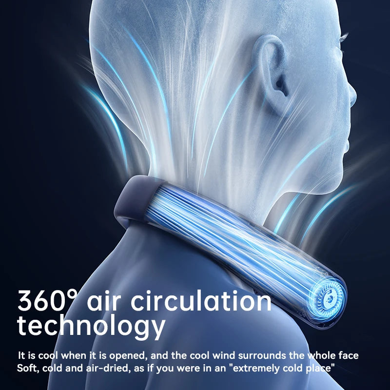 10000mAh Bladeless Neck Fan