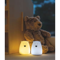 Mini Bear Night Lights Set - White & Arctic Blue