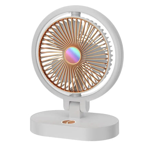 Mini Foldable Desktop Fan with Night Light