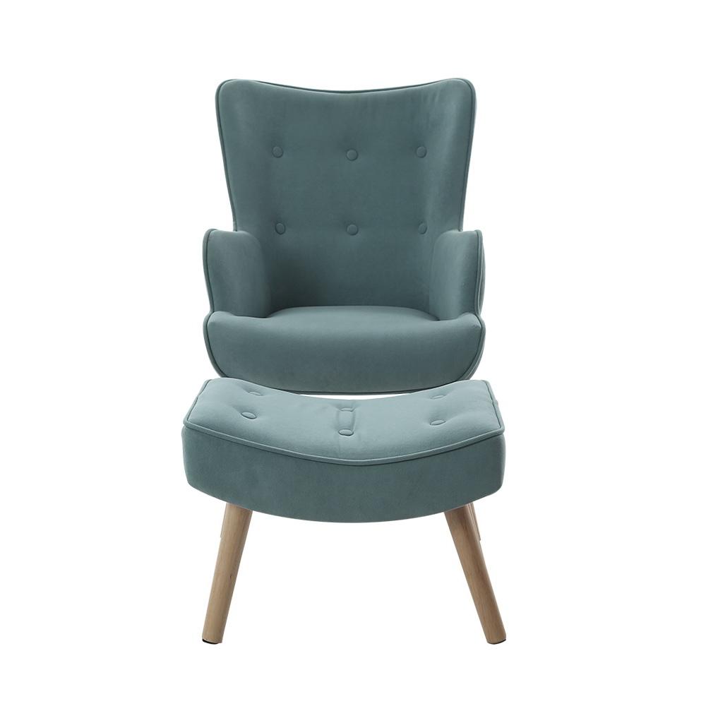 Artiss Armchair Lounge Chair Ottoman Accent Armchairs Sofa Fabric