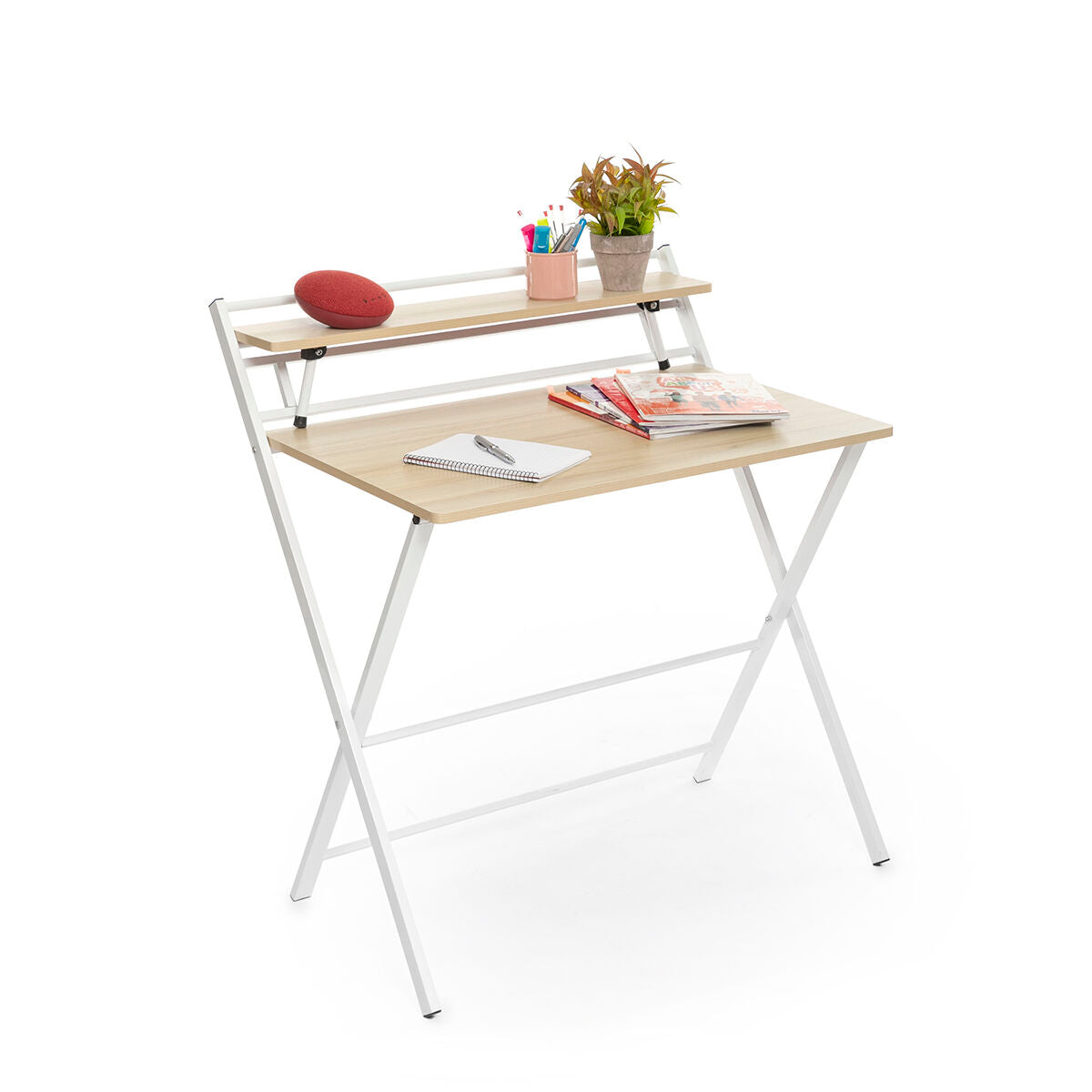 Folding Desk with Shelf