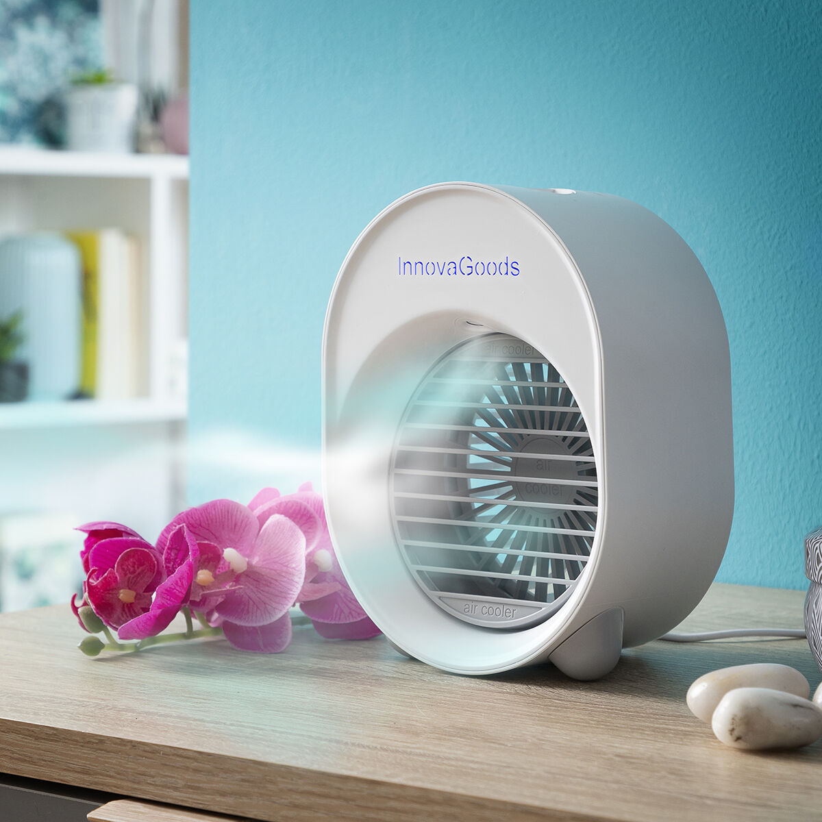 Mini Air Cooler & Humidifier with LED