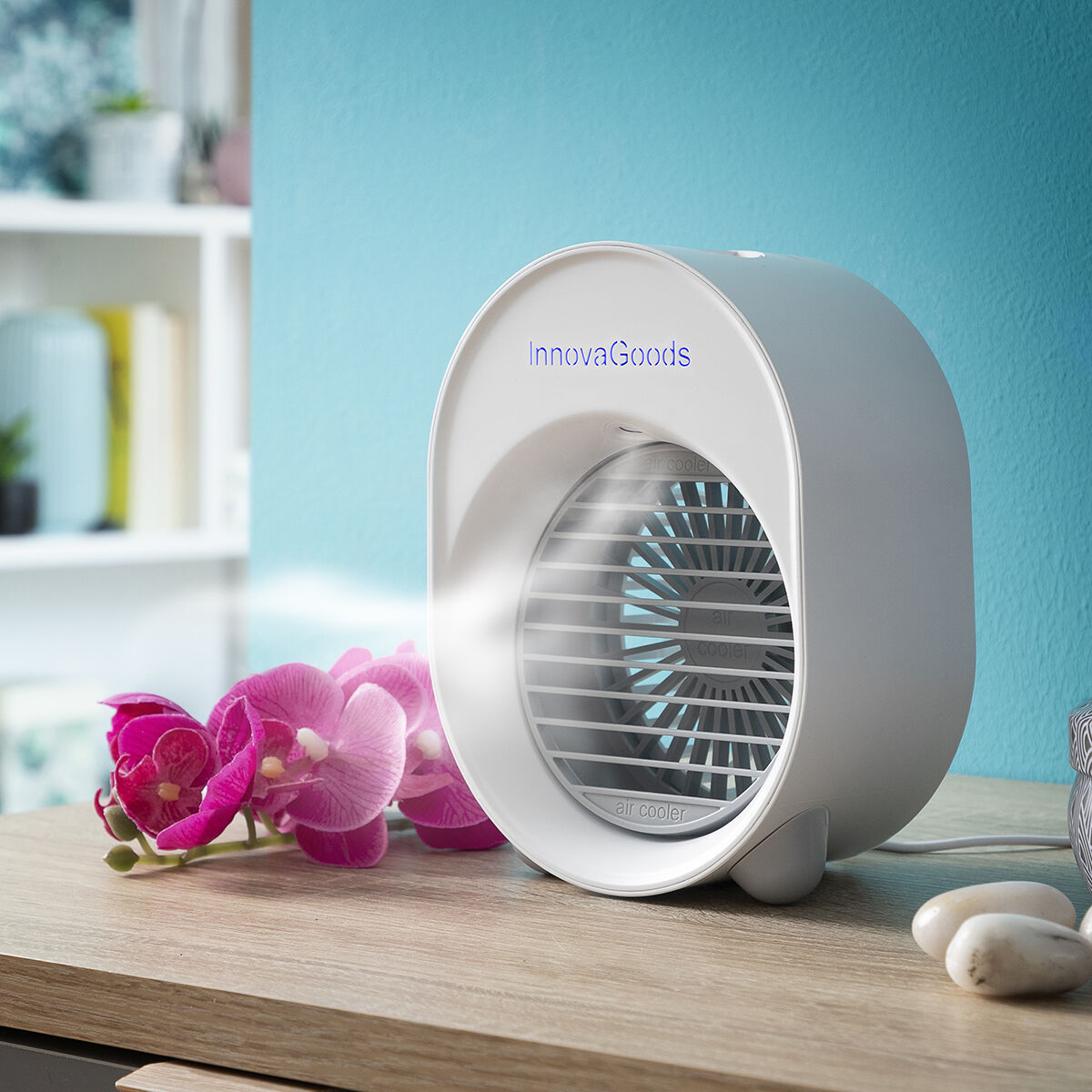 Mini Air Cooler & Humidifier with LED