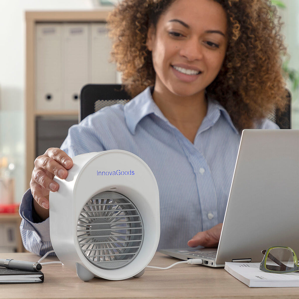 Mini Air Cooler & Humidifier with LED