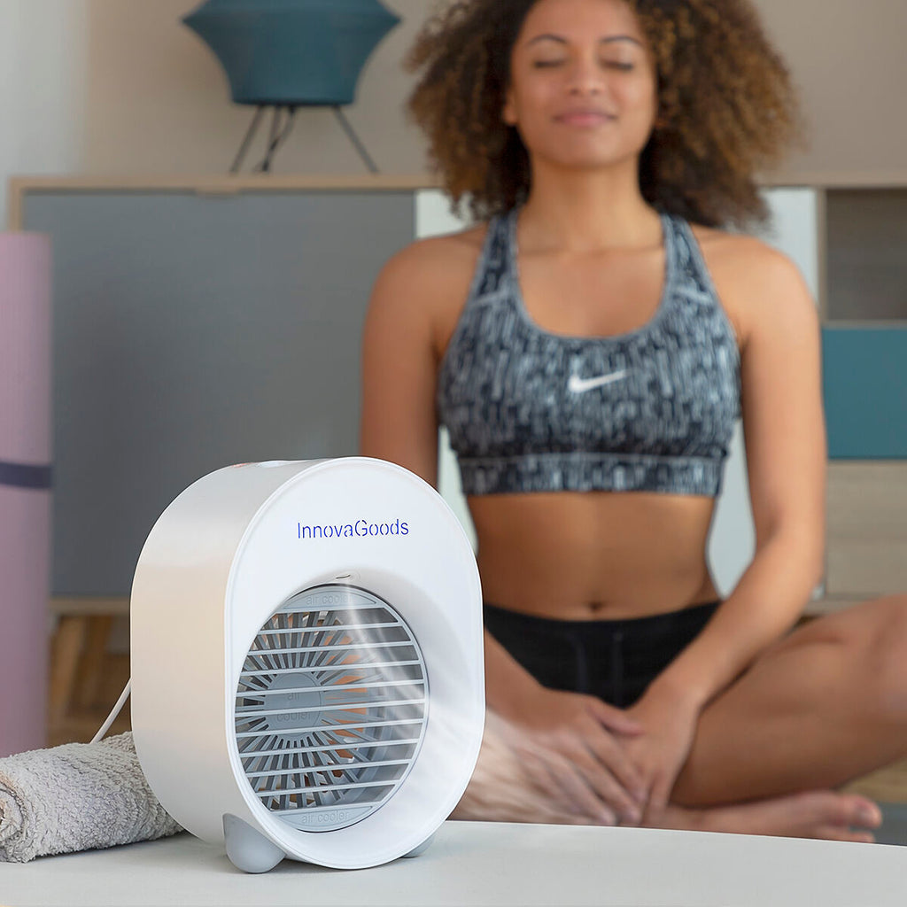 Mini Air Cooler & Humidifier with LED