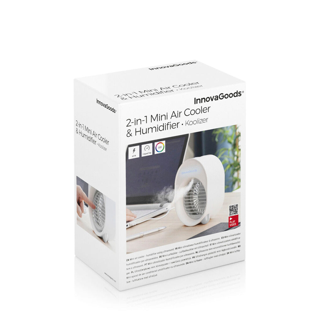 Mini Air Cooler & Humidifier with LED