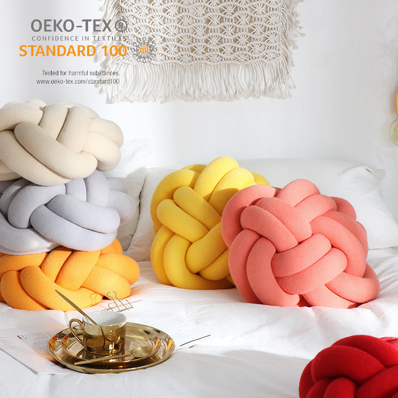 Knot Throw Pillow — Acrylic & PP Cotton Cushion