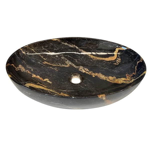 Oval Above-Counter Ceramic Basin — 615 × 420mm