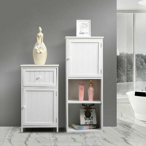 Tall Bathroom Storage Cabinet - White