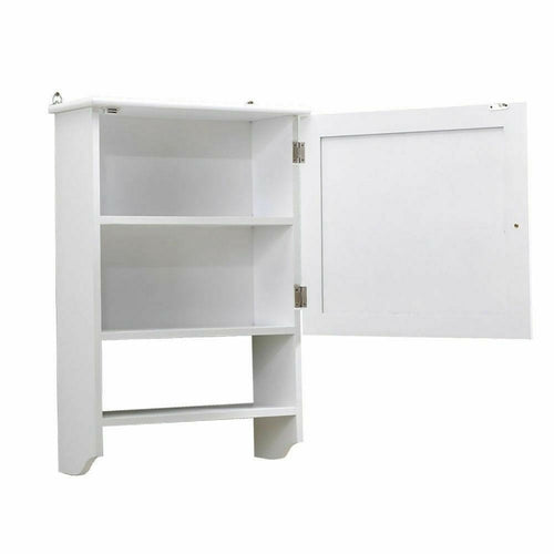 Tall Bathroom Storage Cabinet - White