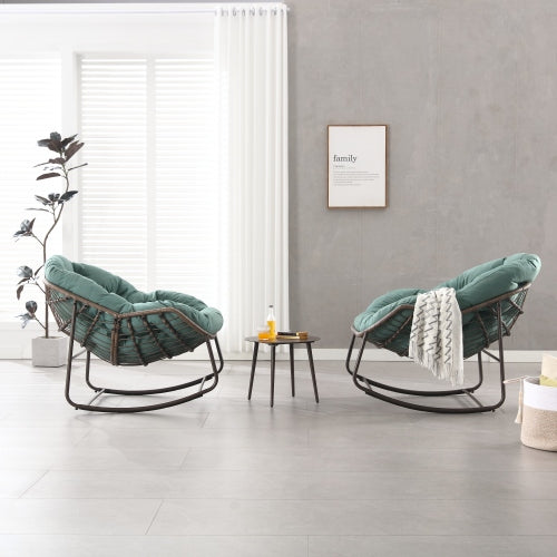 Comfortable Metal Rocking Chair - Indoor & Outdoor