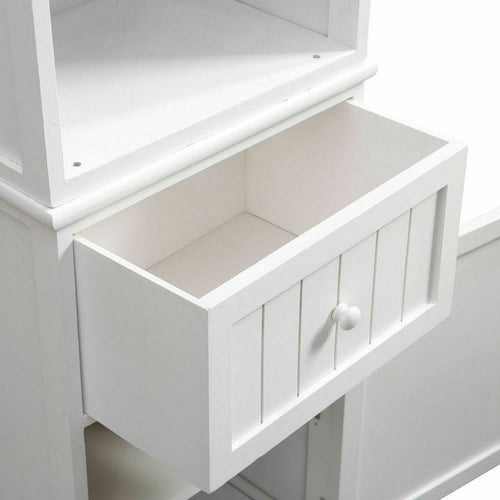 Tall Bathroom Storage Cabinet - White