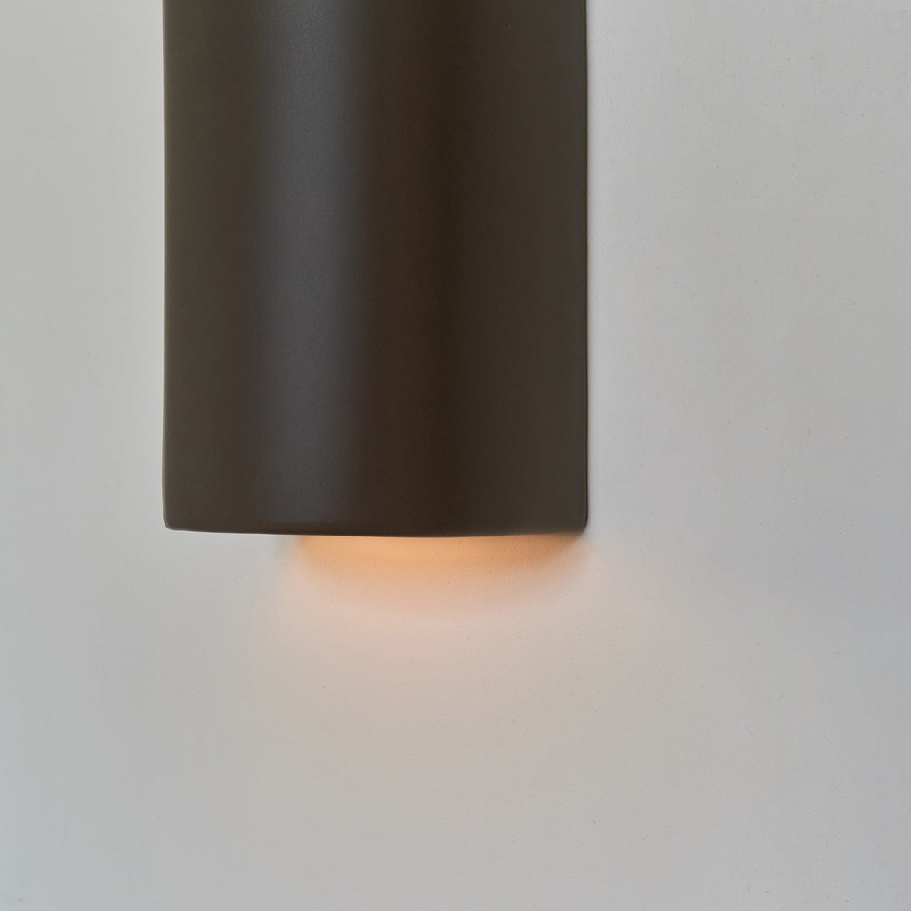 Ceramic wall light CURVE - Brown