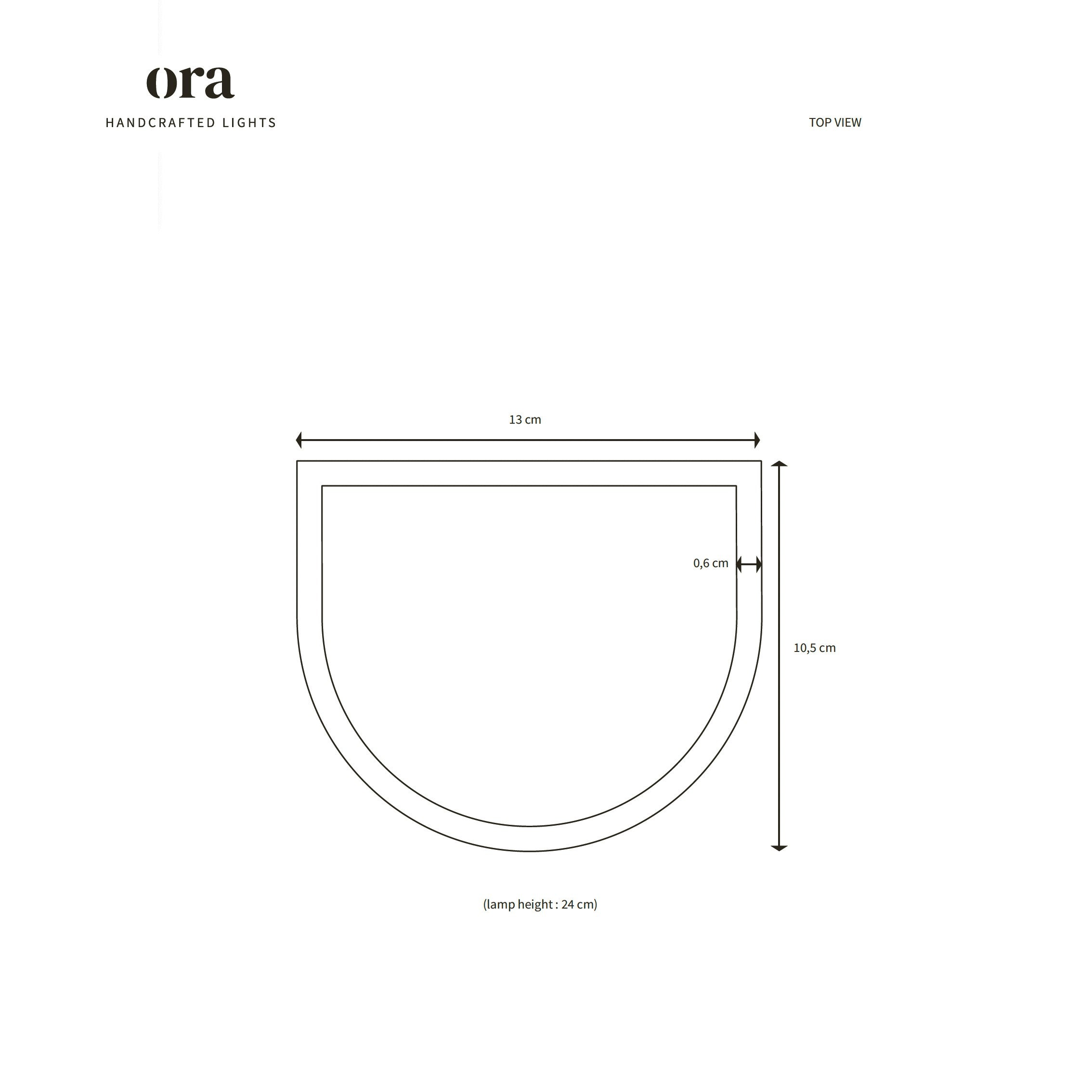Ceramic wall light CURVE - Extra Matte White Textured