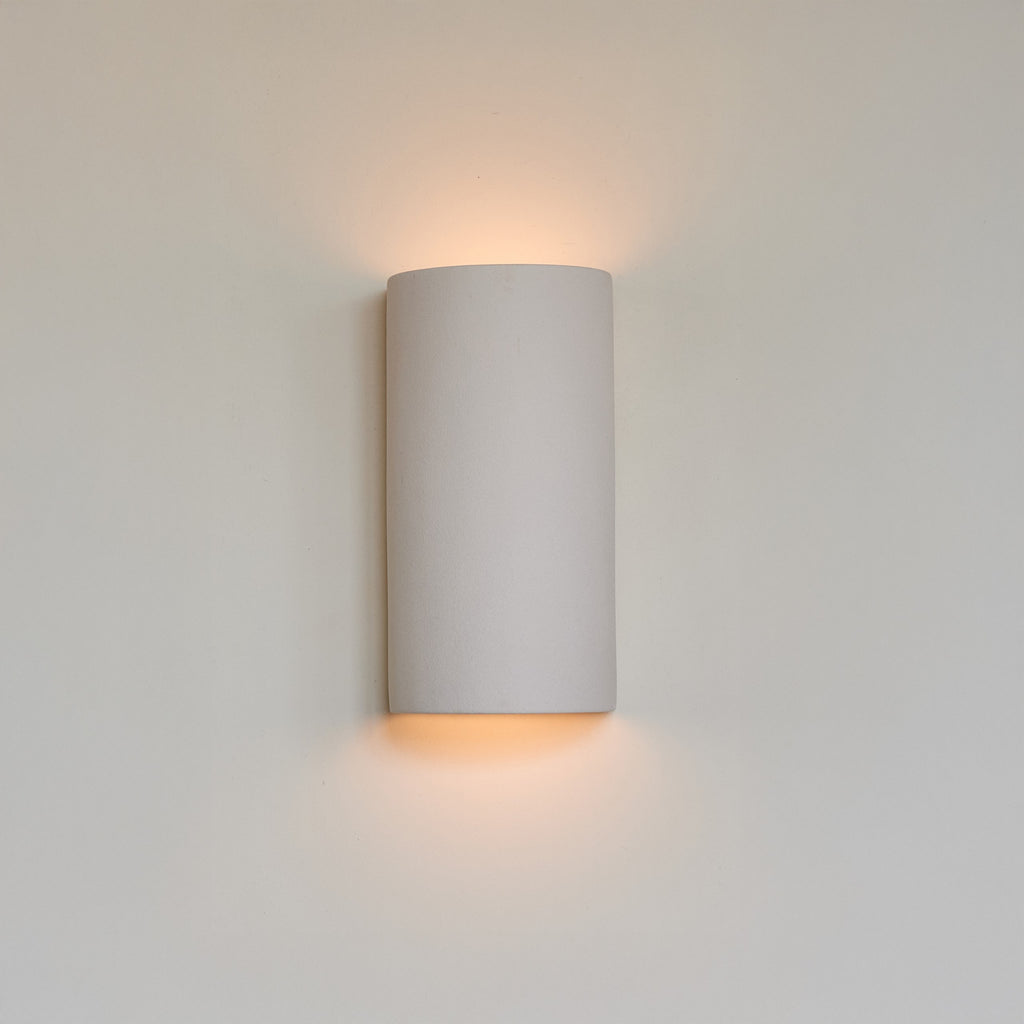 Ceramic wall light CURVE - Extra Matte White Textured