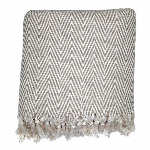 Chunky Chevron Turkish Throw Blanket