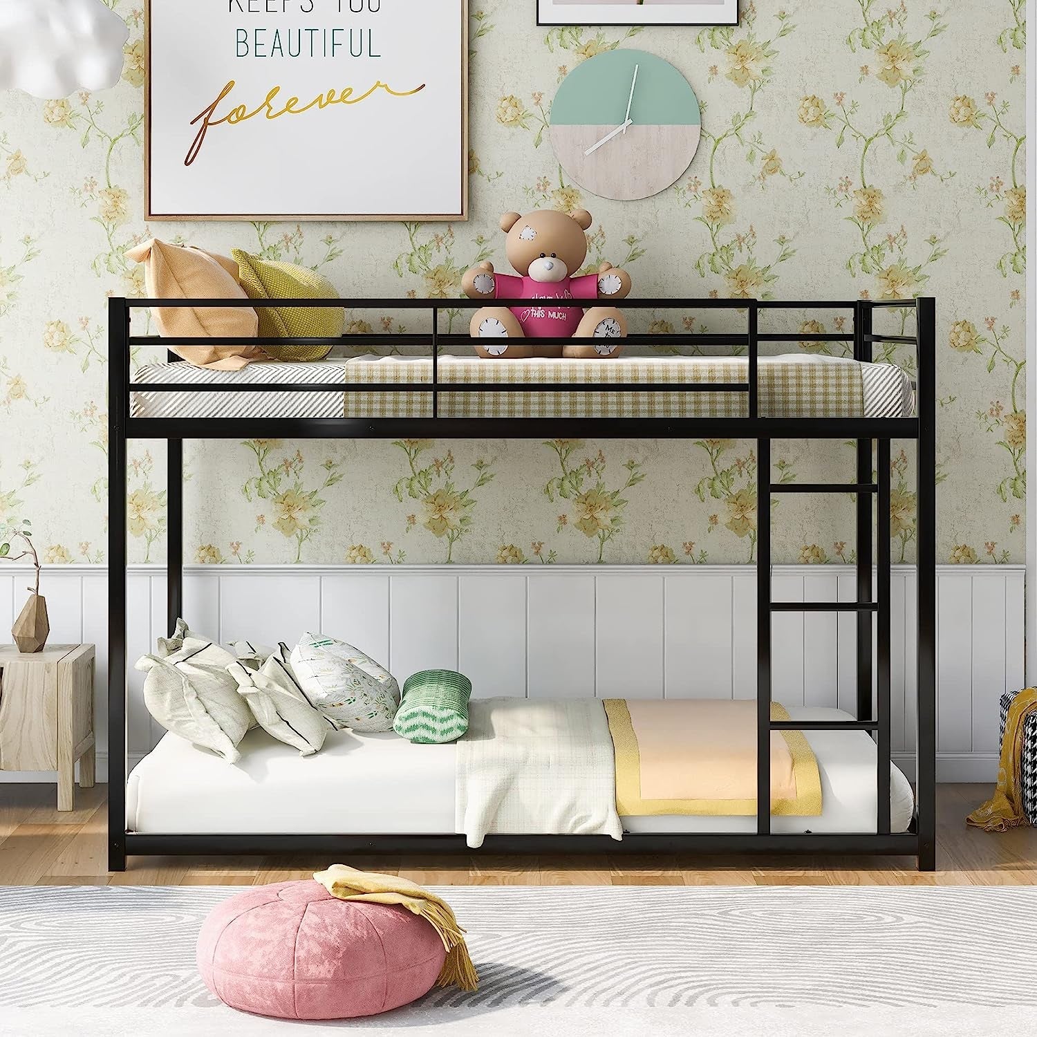 Low Bunk Twin Over Twin Metal Bed