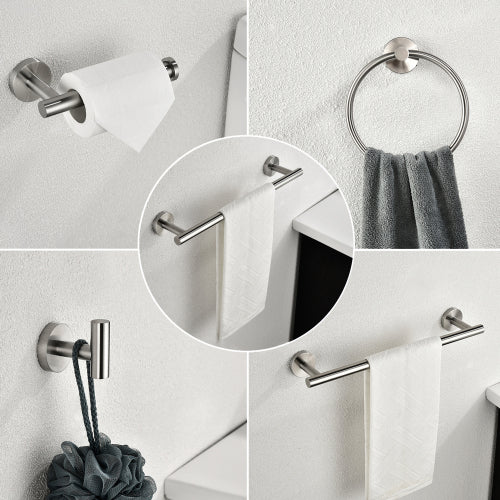 6-Piece Bathroom Towel Rack Set — Wall-Mounted