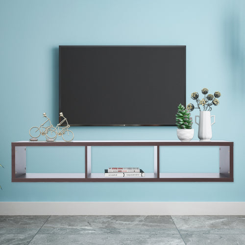 60" lavtvendt, væghængt tv-møbel/tv-bord