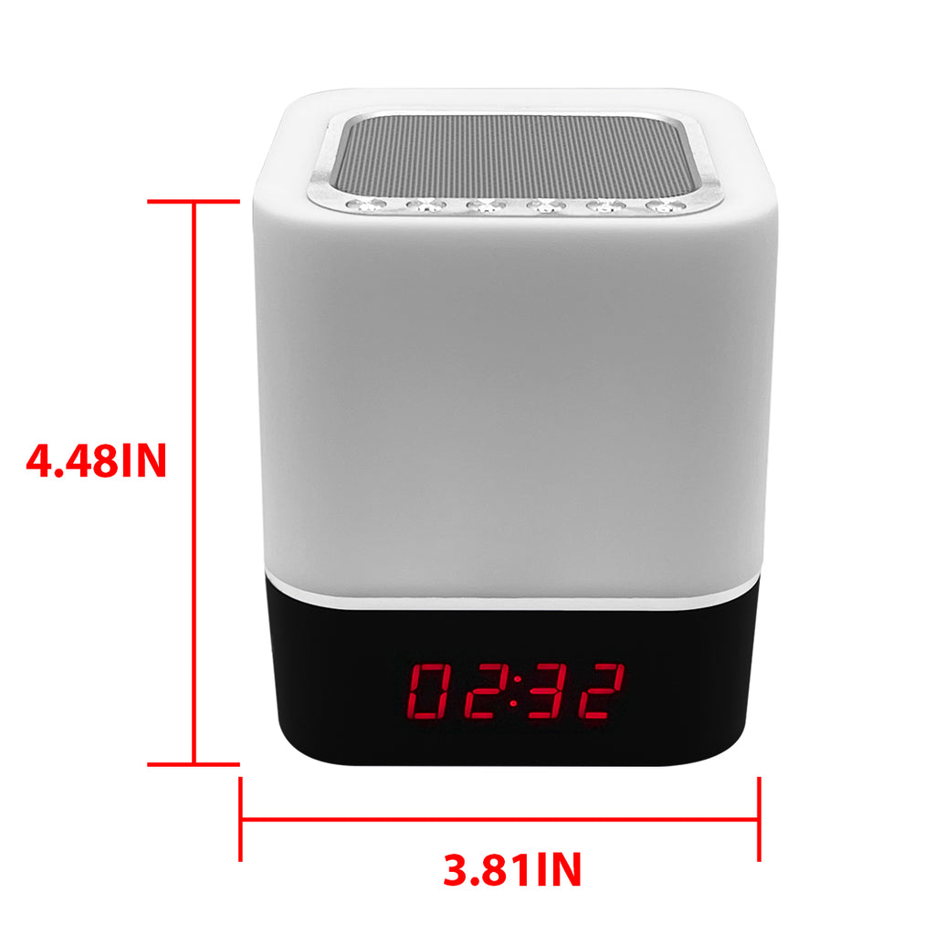 Color-Changing Alarm Clock with Bluetooth Speaker