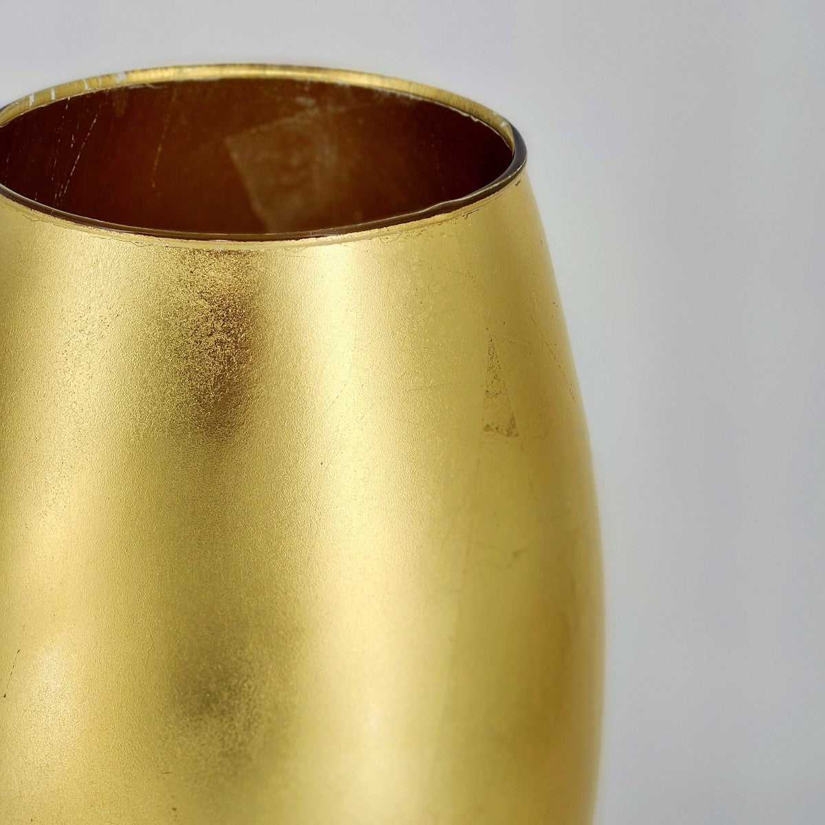 Amaryllis Gold Gilded Glass Bullet Vase