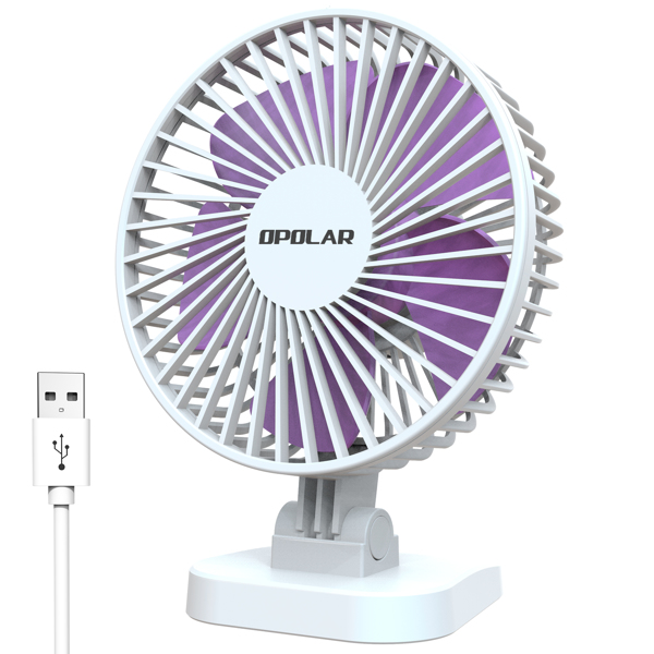 Mini USB Desk Fan — 3 Speed, Whisper Quiet